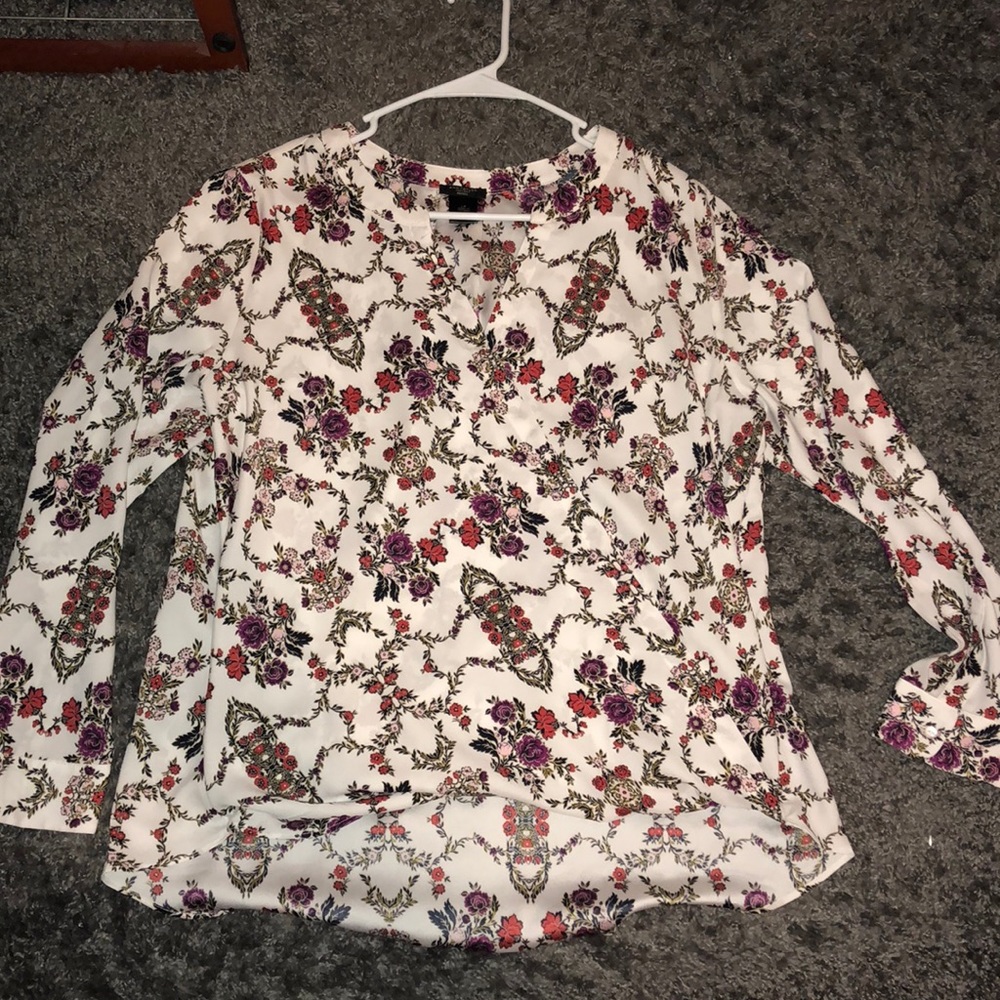Ann Taylor Factory floral blouse